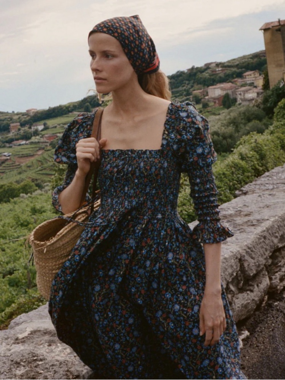 Doen Bijou Dress in Noir Prairie de Montagne